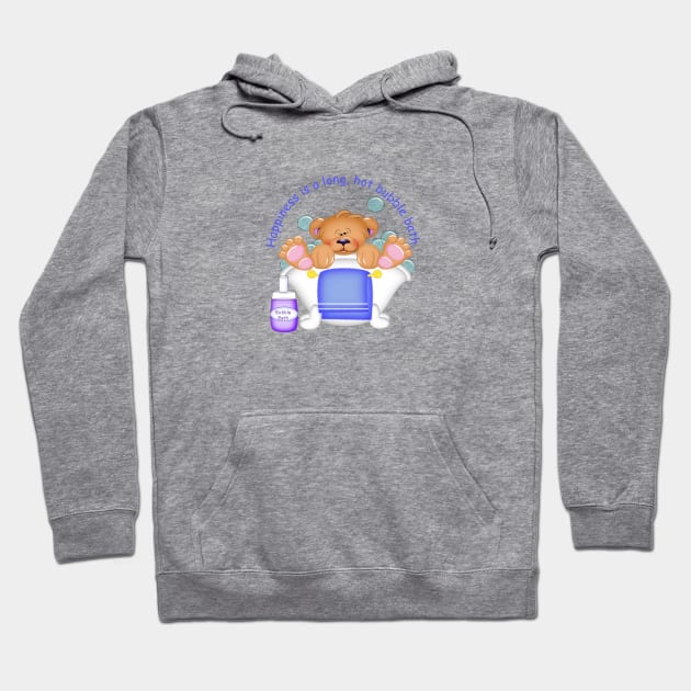 Bubble Bath Bear Hoodie by angelwhispers